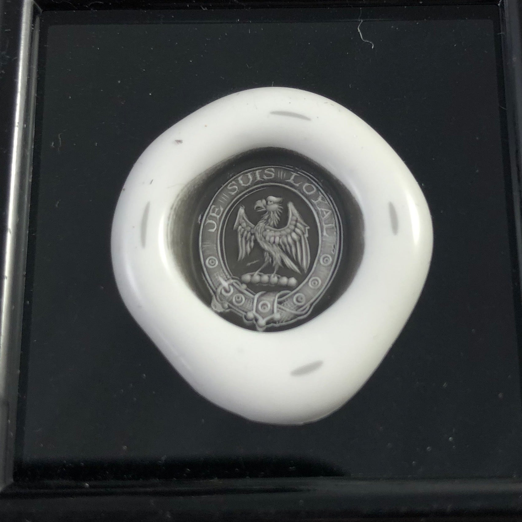 Family Crest Seal Engraved 16mm x 13mm - 18 Carat Yellow Gold Signet Ring