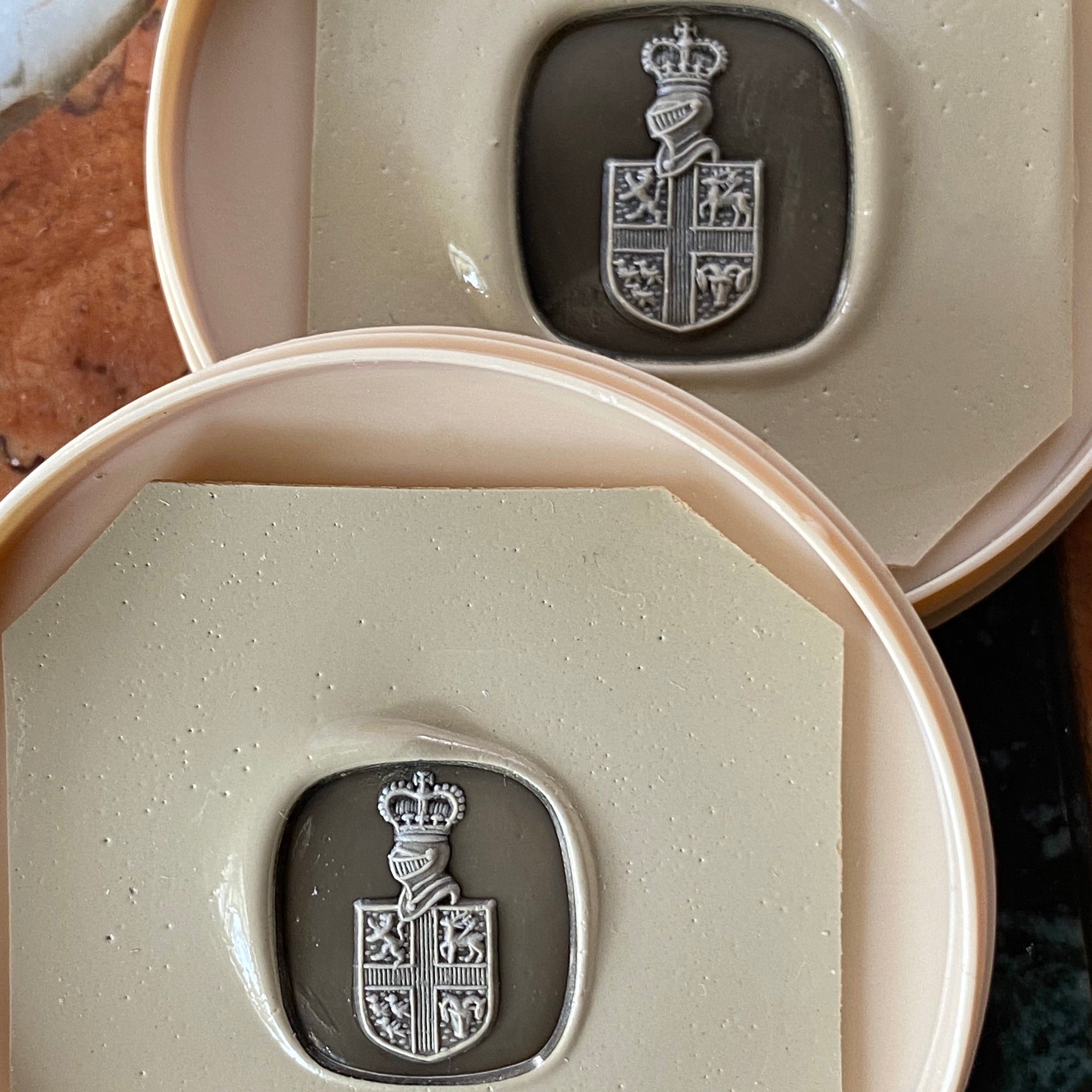 Seal Engraved Bloodstone Custom Made 13mm x 13mm - 9 Carat Rose Gold Signet Ring