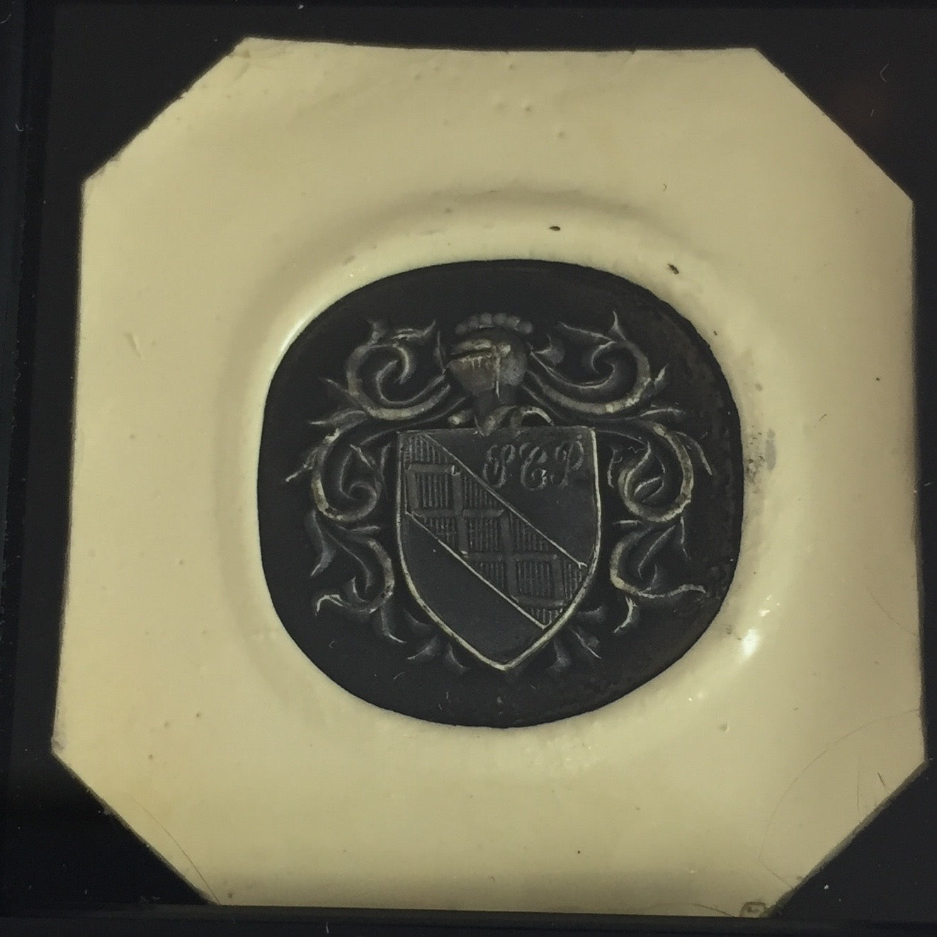 Family Coat of Arms Engraved 16mm x 16mm - 9 Carat White Gold Signet Ring