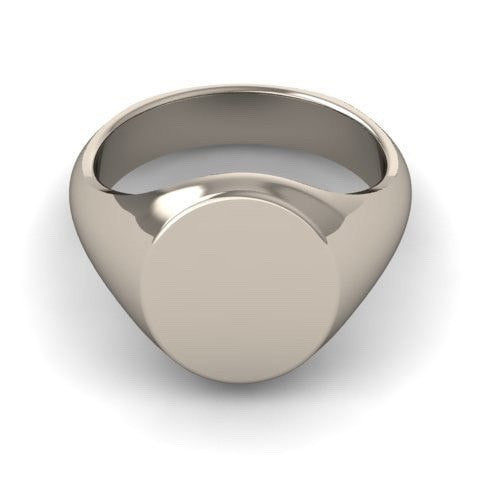 Your Design Classic Oval 13mm x 11mm - Sterling Silver Signet Ring