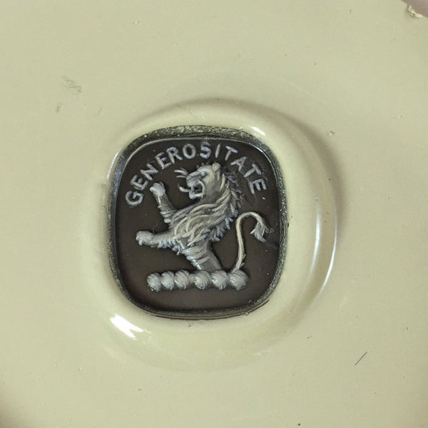 Seal Engraved Bloodstone Custom Made 12mm x 11mm  -  9 Carat White Gold Signet Ring