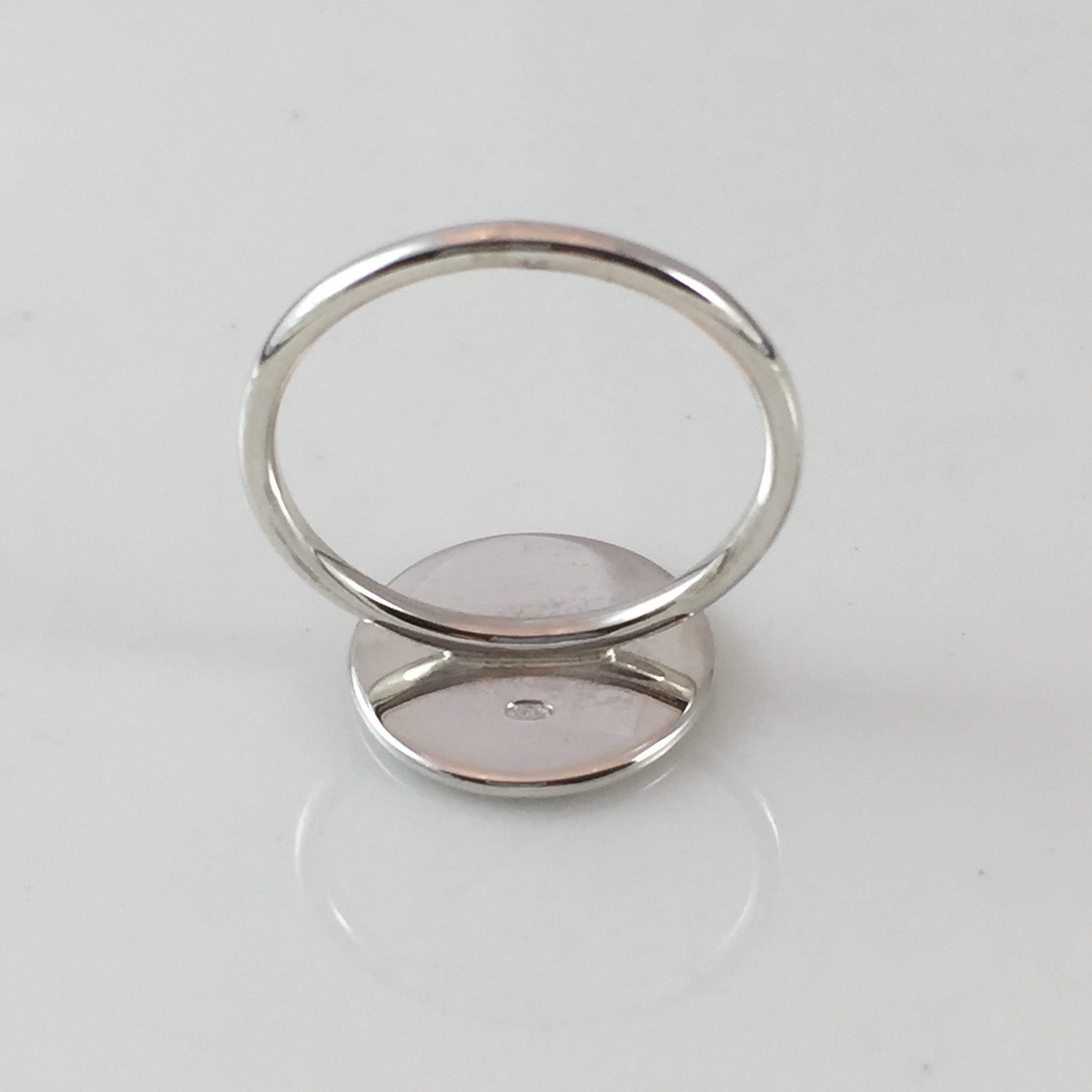 Family Coat of Arms Hand Engraved Round 15mm  -  Sterling Silver Signet Ring