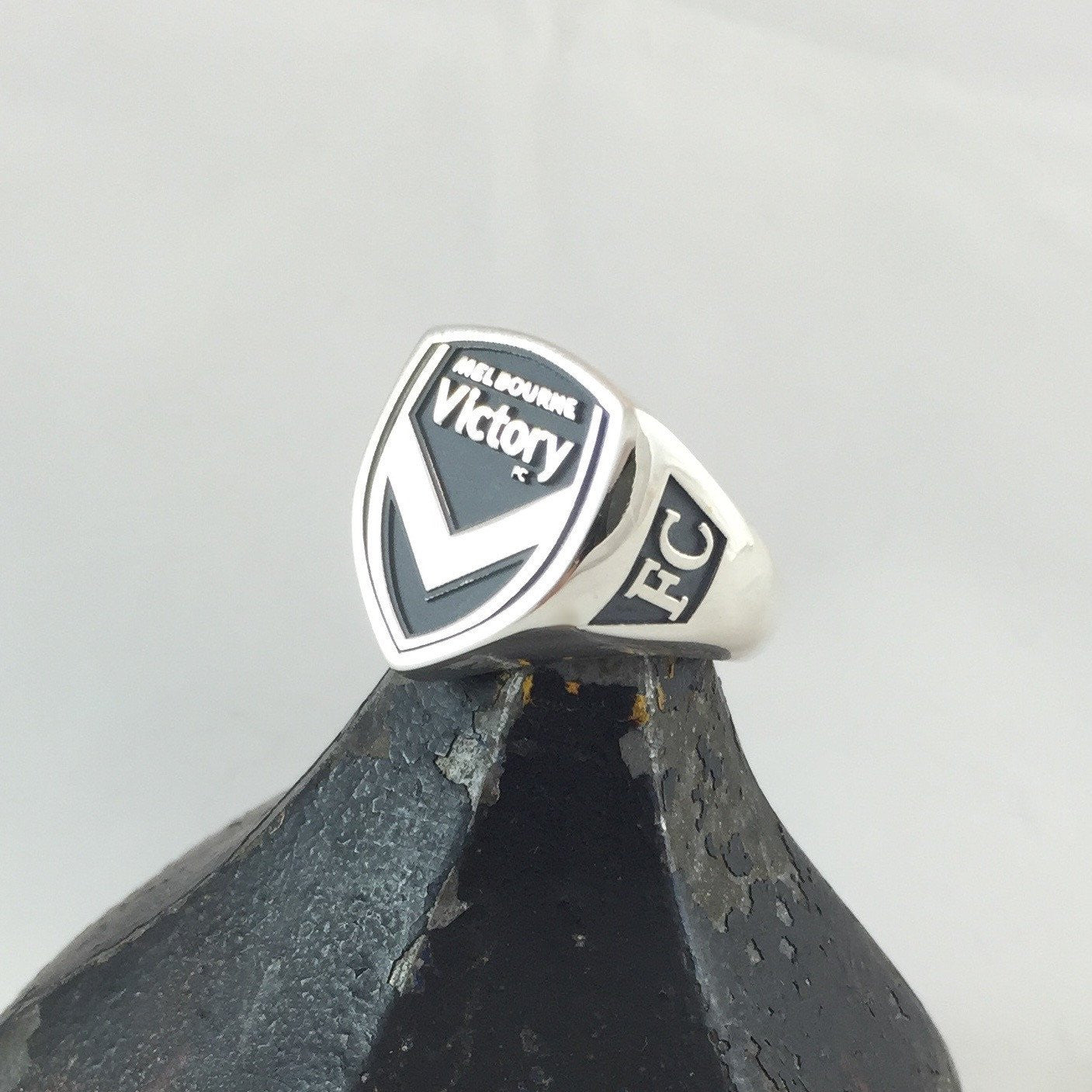 Melbourne Victory Custom Made   -  Sterling Silver Signet Ring