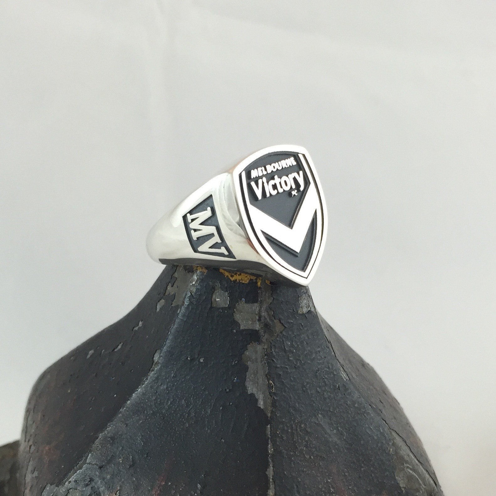 Melbourne Victory Custom Made   -  Sterling Silver Signet Ring