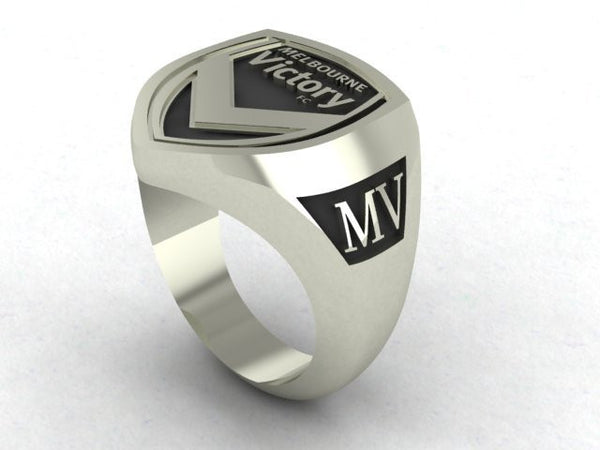 Melbourne Victory Custom Made   -  Sterling Silver Signet Ring